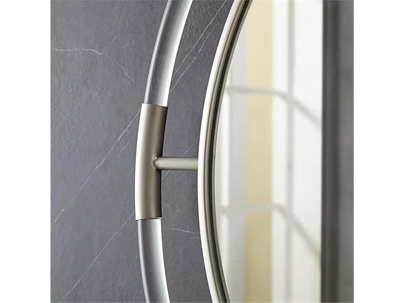 Chrome Acrylic & Metal Frame Mirror