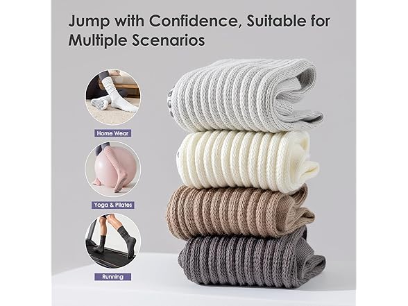 Holaraon Slouch Socks for Women with Grip