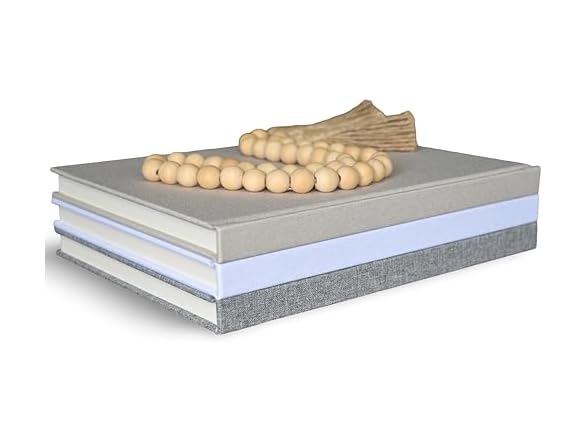 Kigan Home Inc. Linen Covered Books