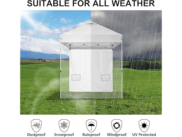 SANWAY B0DT48XKYC 5x5 Pop up Canopy Sidewall