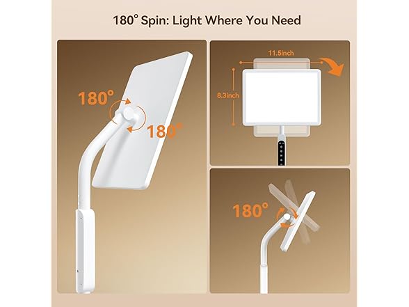 EVATEALE 12000 Lux Light Therapy Lamp