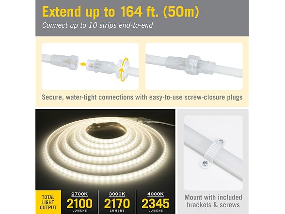 Armacost Lighting RibbonFlex Pro Outdoor 16.4 ft LED Strip Light Kit