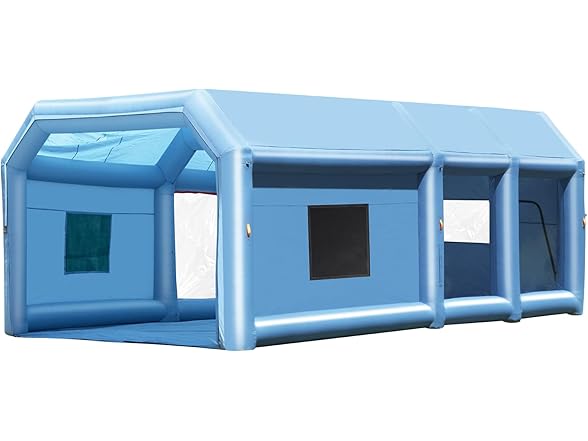 VEVOR Inflatable Paint Booth, 26.2 x 14.8 x 9.8 ft