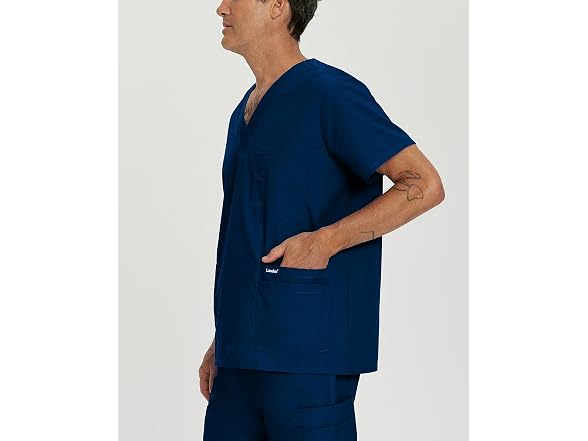 Landau Men (XX-Large Tall) 5-Pocket Scrub 2XL Top