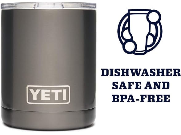 YETI Rambler 10oz Lowball, Graphite