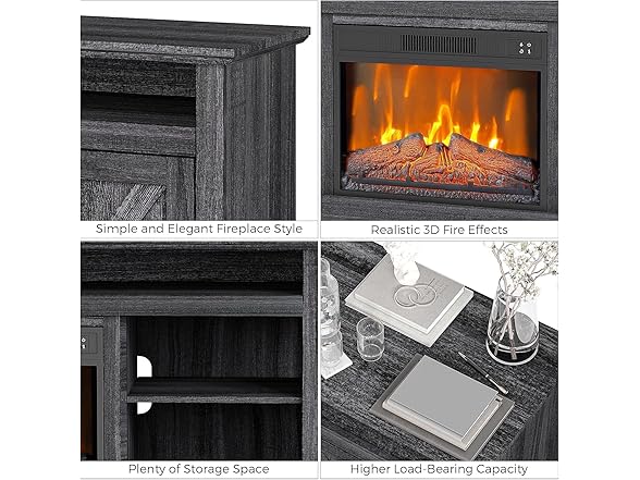 Takywep Takywep Fireplace & Remote Control