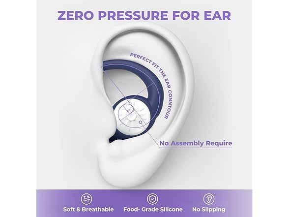 Roinoim Sleep Ear Plugs Royal Blue 2pr