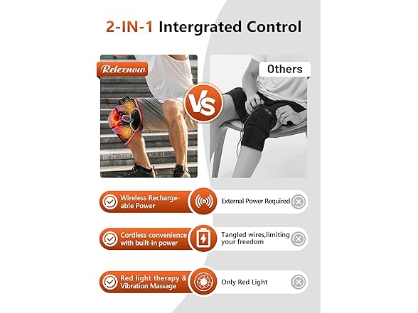 RELEXNOW Red Light Therapy Knee Brace