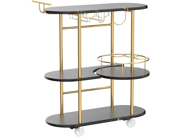 PAUKIN 4-Tier Bar Storage Cart
