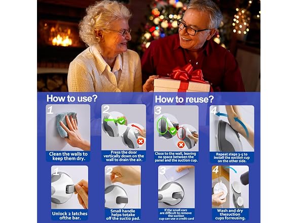 HJSDYLIN Grab Bars for Shower 2 Pack - Gallery 7