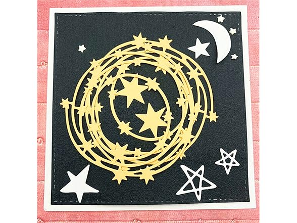 hinana Star Round Frame Metal Die Cuts