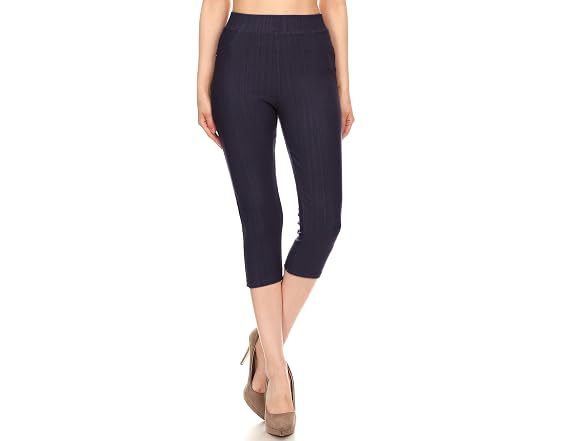 Leggings Depot Women (OS) Cotton Blend Pants