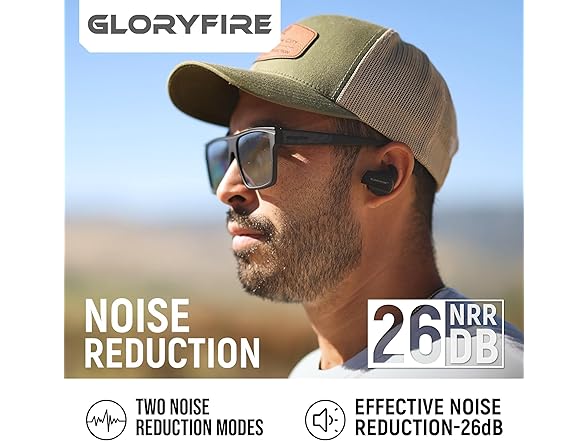 GLORYFIRE Shooting Ear Protection Ear Plugs