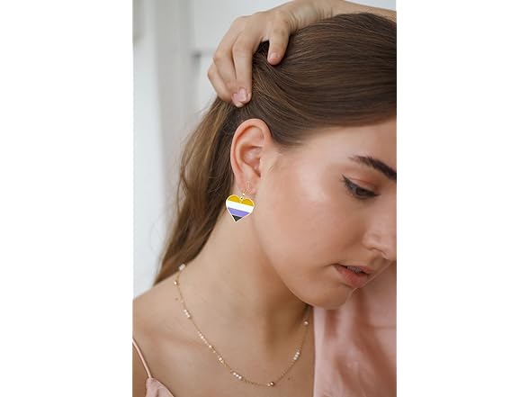 COLDDOX Heart Shape Dangle Earrings