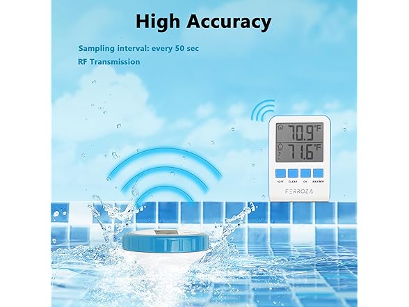 FERROZA Wireless Pool Thermometer