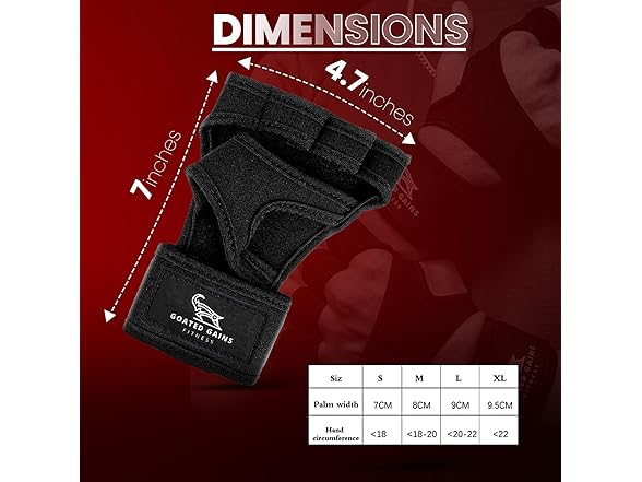 Goated Gains Weight Lifting Gloves (M)