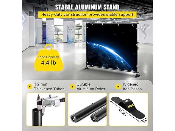 VEVOR 10 x 8 Ft Backdrop Banner Stand