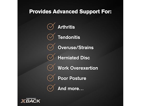 Copper Fit X-Back Brace for Back Pain