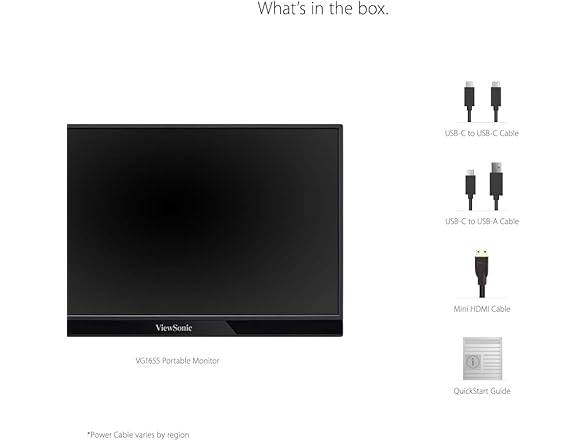 ViewSonic 15.6" FHD Portable Monitor | VG1655