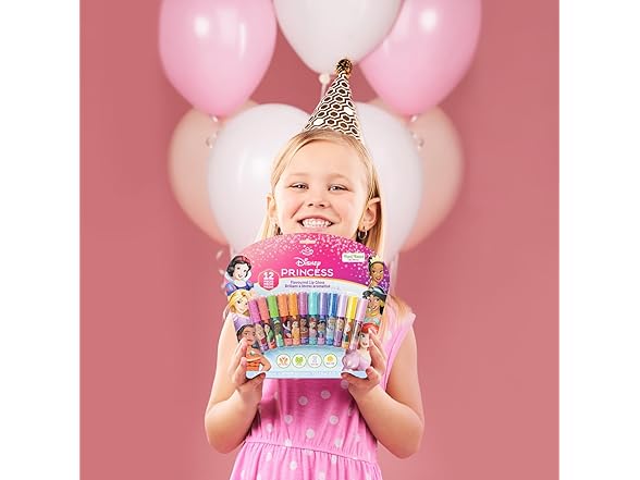 Disney Princess 12 Piece Plant Based Lip Gloss