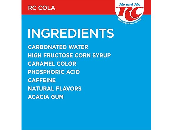 RC Cola Soda, 12 fl oz cans, 12 pack