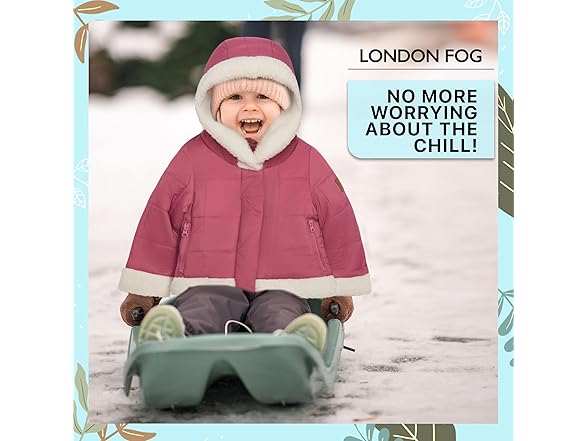 LONDON FOG Kids (24 Mon) Baby Girls' Heavyweight W