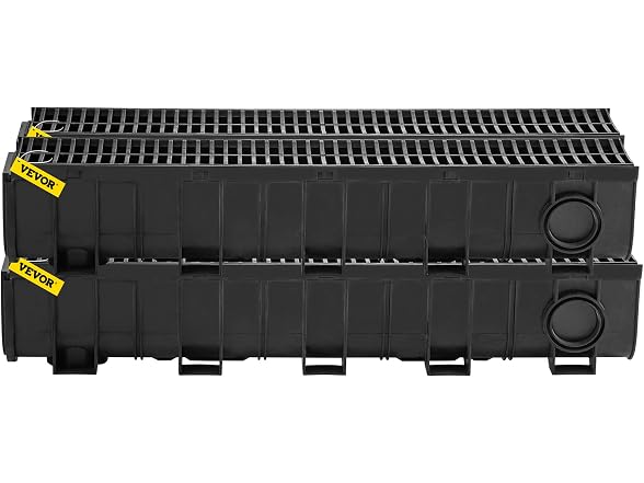 Trench Drain System, Channel Driveway-4Pack