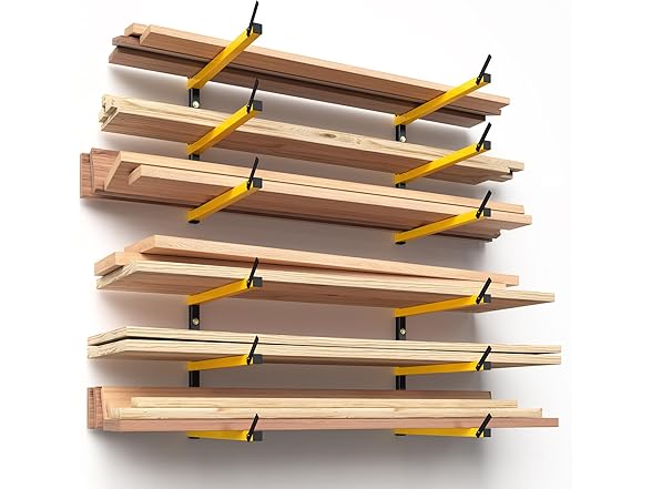 GREENER Lumber Storage Rack Folding, 4 Pack