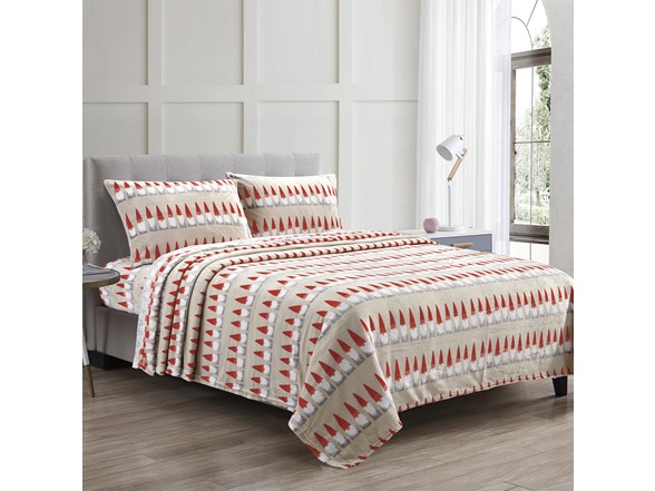 Gnome Santa Bed Sheet Set