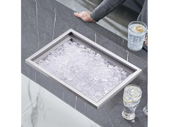 Drop in Ice Chest, 20"L x 14"W x 12"H Stainless