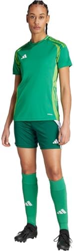 adidas Women's Tiro 24 Shorts, Team Dark Green/White