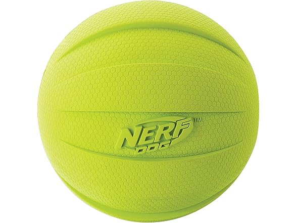 Nerf Dog Rubber Ball Dog Toy with Squeak