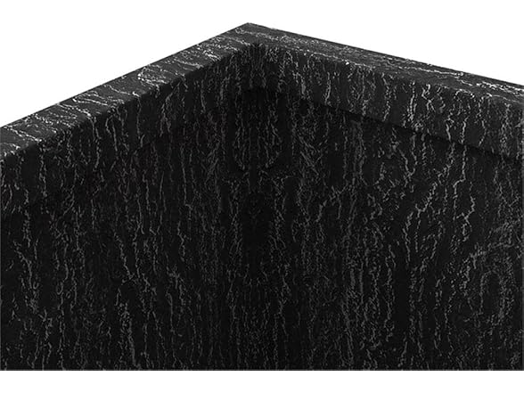 LeisureMod Verdura Stone Planter Black