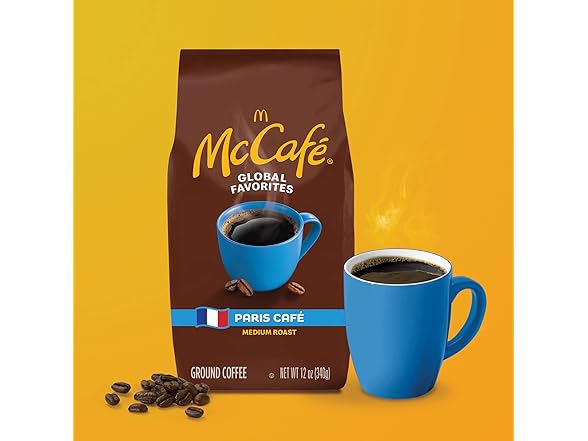 McCafe Paris Café, Ground Coffee, Medium Roast, 12oz