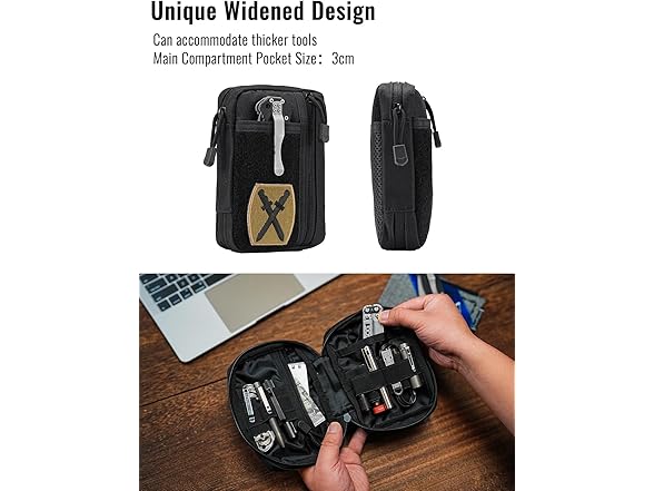 Small 6 Pocket Organizer with Velcro