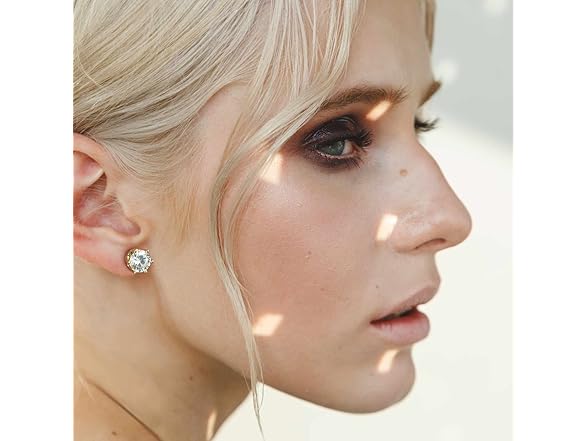 GIORGIA GIBBS 14K Gold Stud Earrings