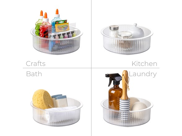 Smart Design Fluted Lazy Susan Turntable