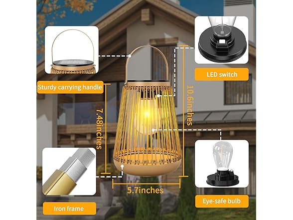 KagoLing W0501 Solar New Gen2 Lanterns 4 Pack