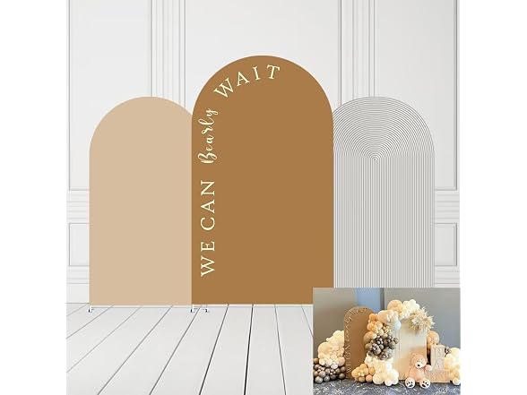 HISDH Brown Arch Backdrop Covers We Can