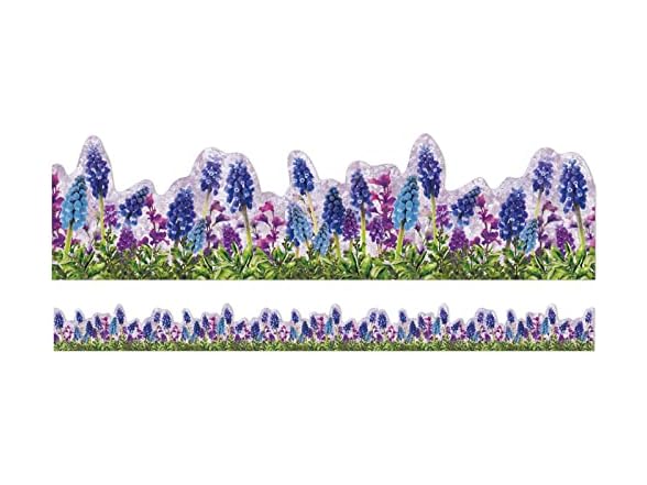Eureka Curiosity Garden Floral Extra Wide Decorative Trim