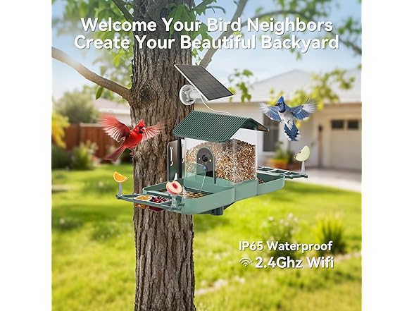 KUIKEO Bird Feeder with Camera