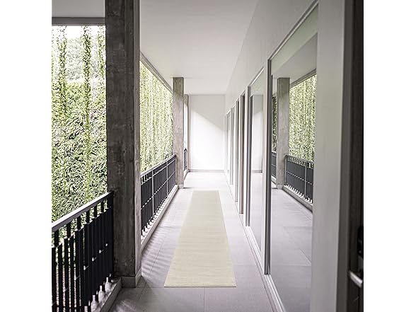 Nourison Home Nourison Essentials Ivory Beige 2'2" x 12' Area Rug