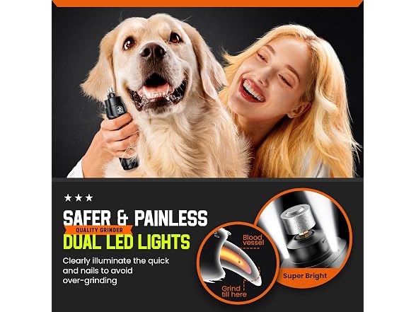 Dog Nail Grinder Super Quiet Dog Nail Trimme