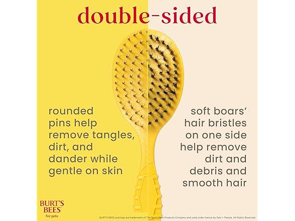 Burt's Bees for Pets Double Sided Brush for Large Dogs