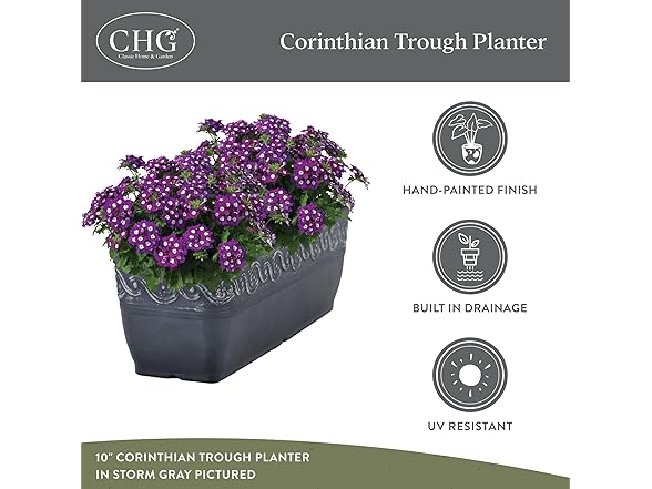 Classic Corinthian Rectangular Planter Box