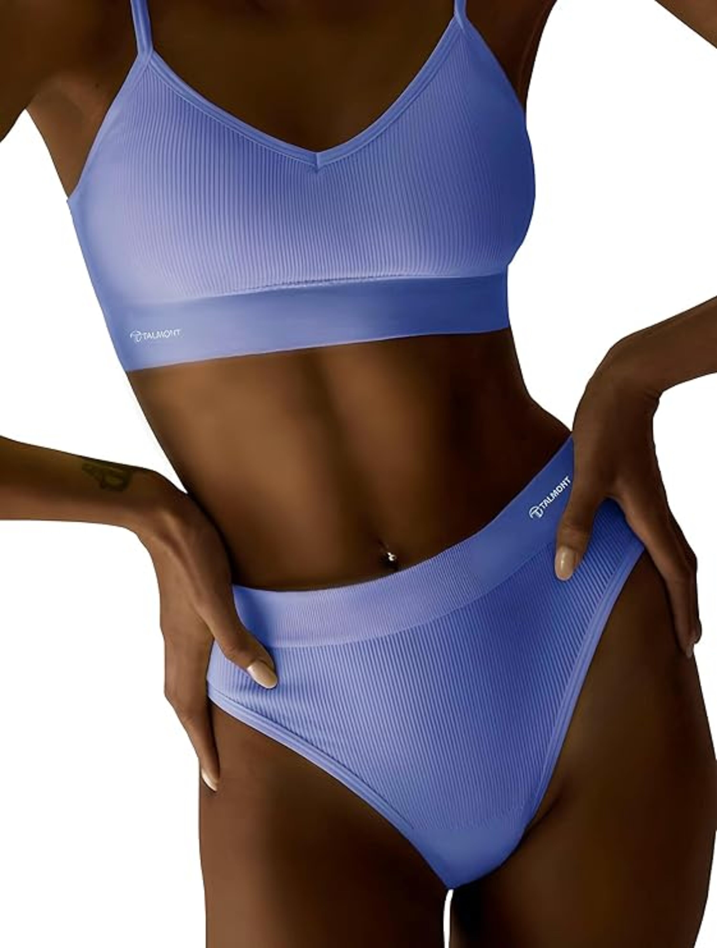 Talmont Seamless Ribbed Bra & Panty Set - Gallery 26