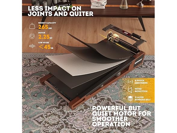 Bifanuo Walking Pad Under Desk Treadmill