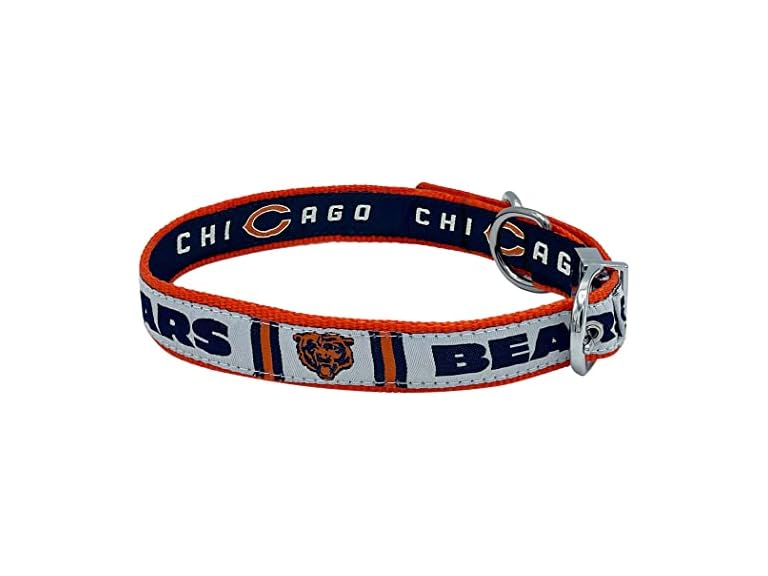 Pets First Chicago Bears Reversible NFL Dog Collar Size Medium, Premium Two-Sided Pet Collar with Your Favorite NFL Team! (CHI-3280-MD)