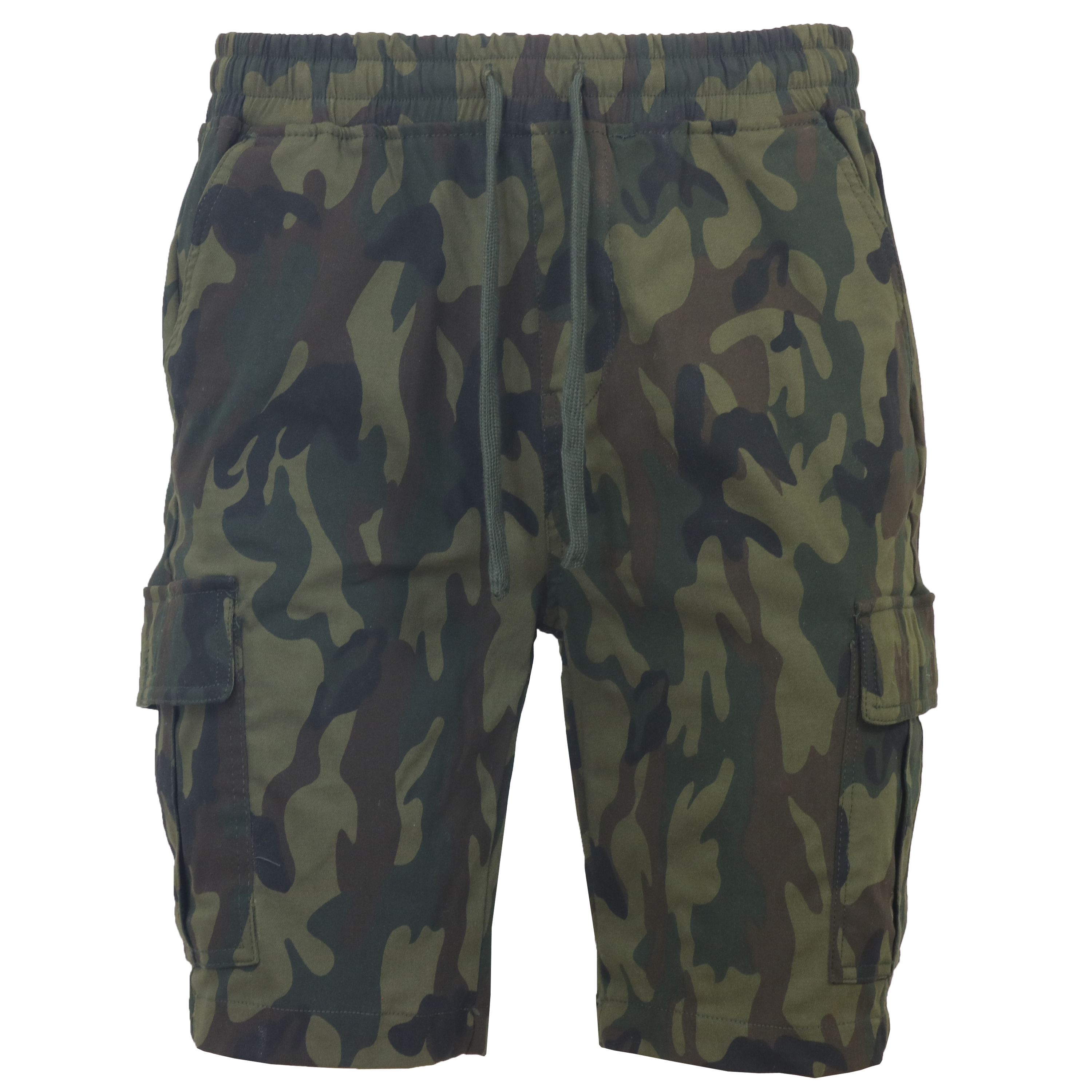 Mens Super Stretch Pull-On Cargo Shorts - Gallery 59