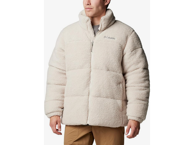Columbia Men's Puffect II Sherpa Jacket, Dark Stone, X-Large